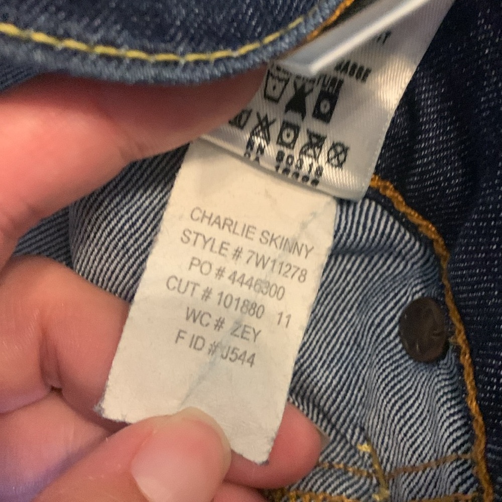 Lucky Brand Charlie Skinny Dark Wash Blue Jeans Women’s 0/25 - Picture 14 of 16